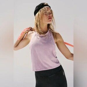 FREE PEOPLE MOVEMENT Too Good Tank Washed Lilac XS/S EUC